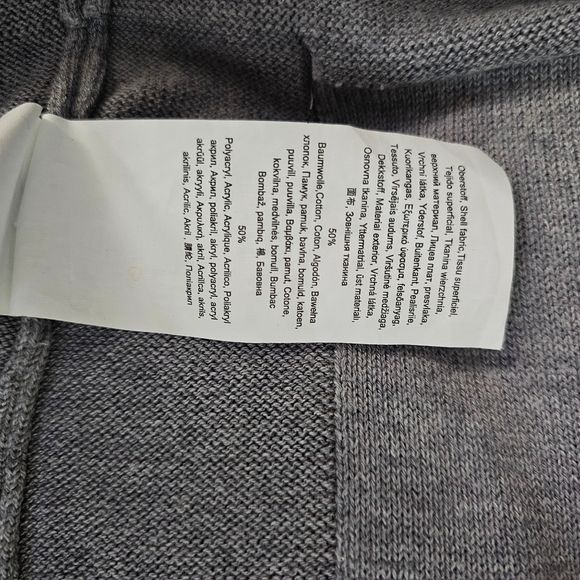 Olsen cardigan, grey, soft, size small - Picture 4 of 9